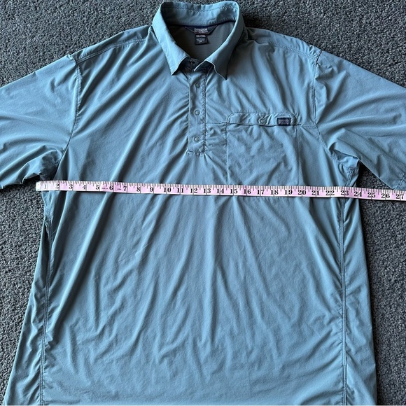 Mens Outdoor Research Astroman Short Sleeve Polo Cenote Blue UPF Size XXL - Picture 4 of 7